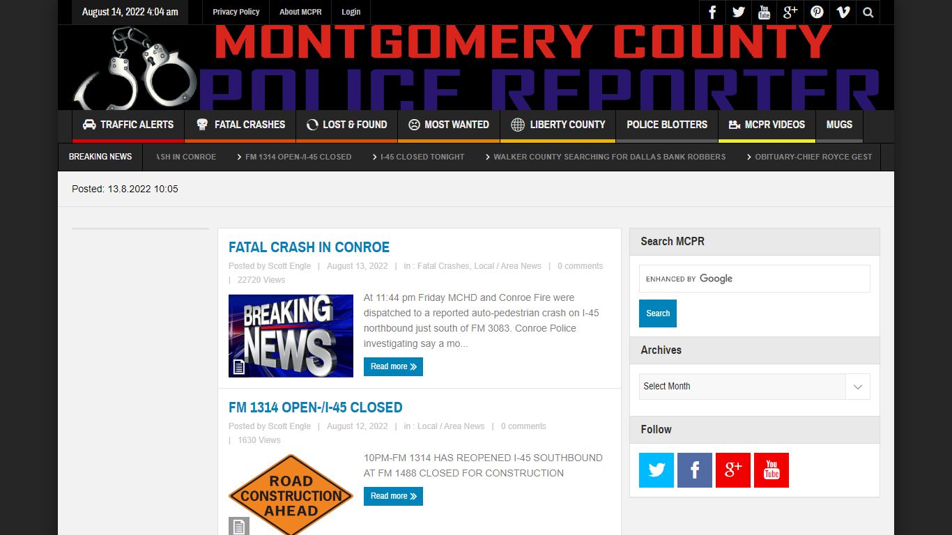 Montgomery County Police Reporter